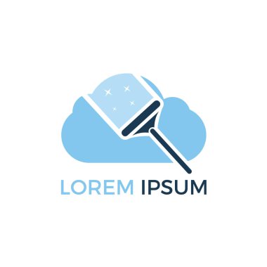 Logo tasarım temizlik bulut. Temizlik hizmeti Logo tasarımı. 