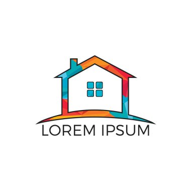 Yaratıcı Emlak logo tasarımı. Emlak ve inşaat Logo tasarımı. Evleri logo Konsept Emlak Hizmeti, inşaat, büyüme ev, ev concept yukarı ok.