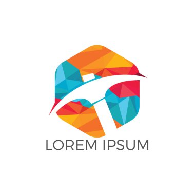 Logo tasarım madencilik. Madencilik Sanayi logo tasarım şablonu.