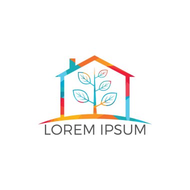Ağaç evi logo tasarımı. Çok az ağaç evi logosu şirket ve iş.