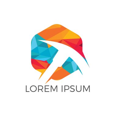 Logo tasarım madencilik. Madencilik Sanayi logo tasarım şablonu.