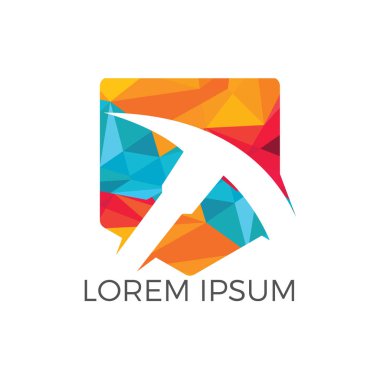 Logo tasarım madencilik. Madencilik Sanayi logo tasarım şablonu.