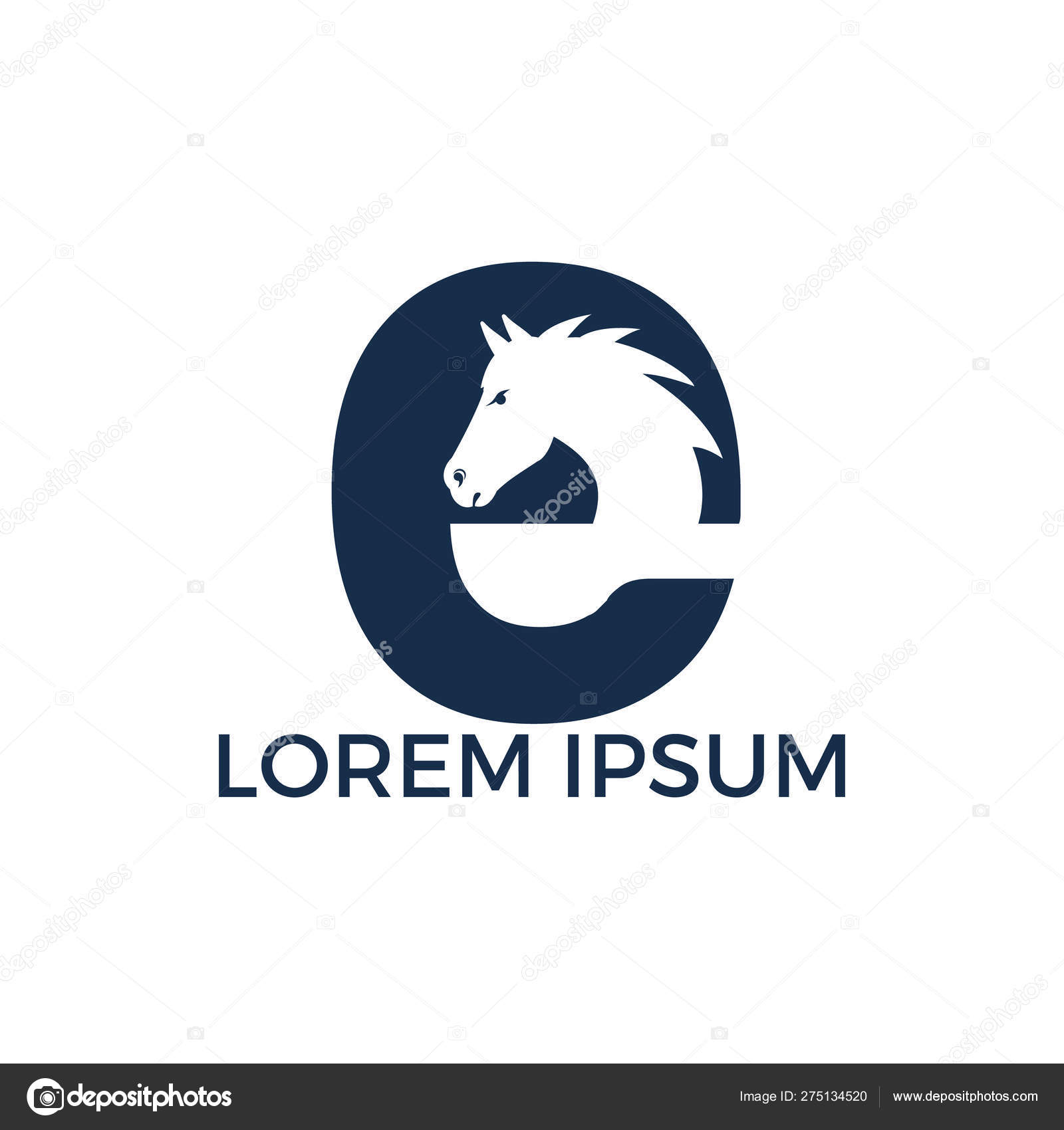 Moderne Paard Letter Logo Ontwerp Creatieve Alfabet Paard Vector Logo Stockvector C Irfankhanalvi 275134520
