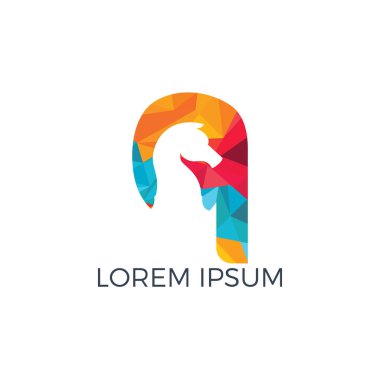 Satranç ve Q harfi logo tasarımı. Satranç için yaratıcı alfabe Q tipografi logosu.