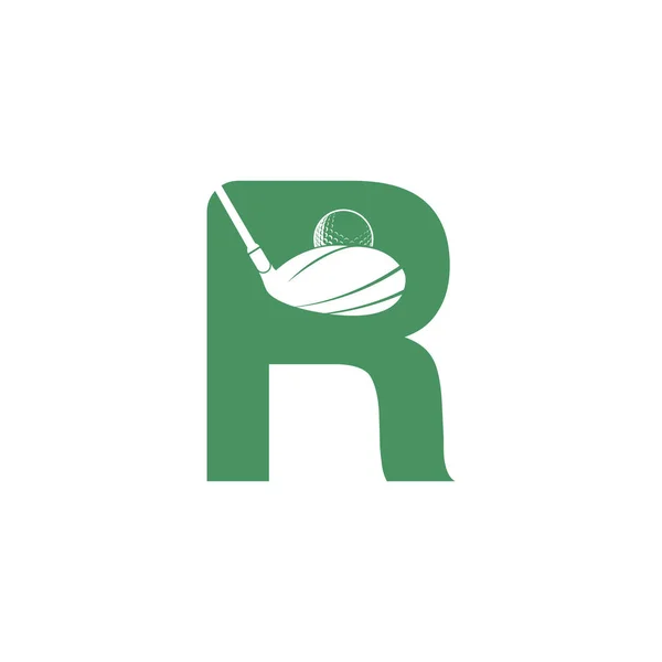 Initial Letter Golf Vector Logo Design Golf Club Inspiration Logo — Stock Vector