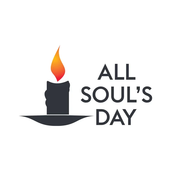 All Souls Day Type Vector Design Vector Illustration Background All — Stock Vector