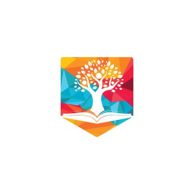 İnsan ağaç logosu tasarımı. Lider eğitim logosu tasarımı.