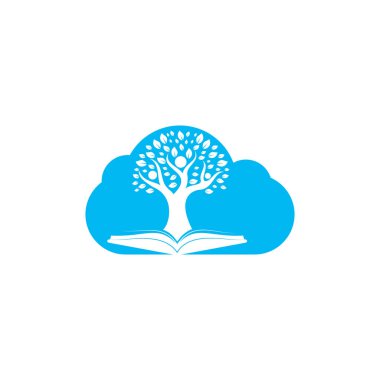 İnsan ağaç logosu tasarımı. Lider eğitim logosu tasarımı.