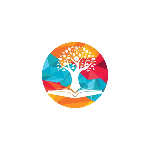 Conception Logo Arbre Humain Conception Logo Leader Education — Image vectorielle