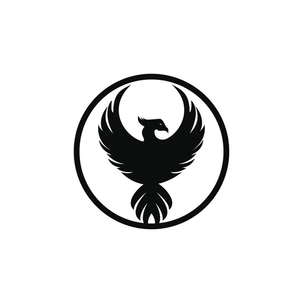 フェニックスのロゴデザイン 神話上の鳥の創造的なロゴ — ストックベクタ