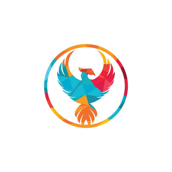 Design Des Phoenix Logos Kreatives Logo Des Mythologischen Vogels — Stockvektor