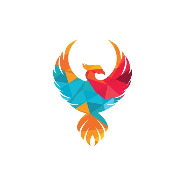 Design Des Phoenix Logos Kreatives Logo Des Mythologischen Vogels — Stockvektor