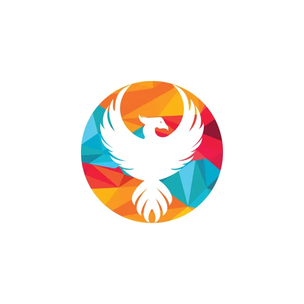 Design Des Phoenix Logos Kreatives Logo Des Mythologischen Vogels — Stockvektor