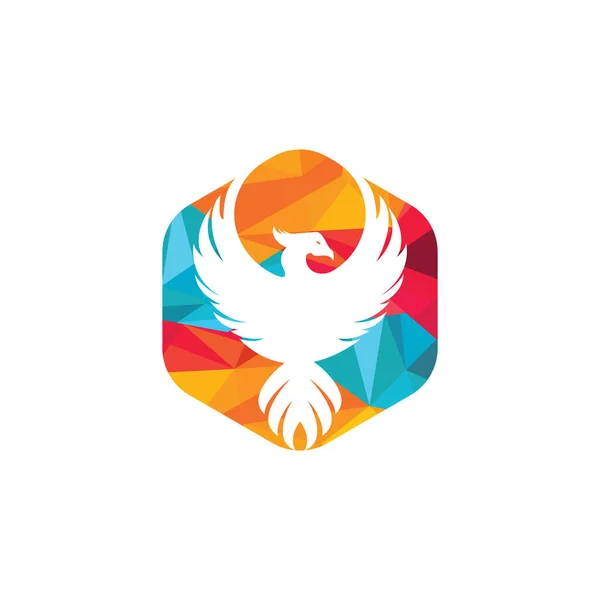 Design Des Phoenix Logos Kreatives Logo Des Mythologischen Vogels — Stockvektor