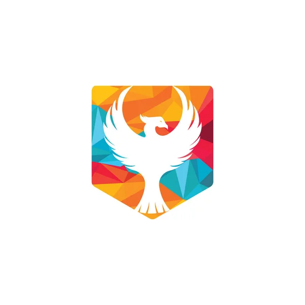 Design Des Phoenix Logos Kreatives Logo Des Mythologischen Vogels — Stockvektor