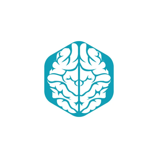 Diseño Creativo Del Logotipo Del Cerebro Pensar Idea Concept Brainstorm — Archivo Imágenes Vectoriales