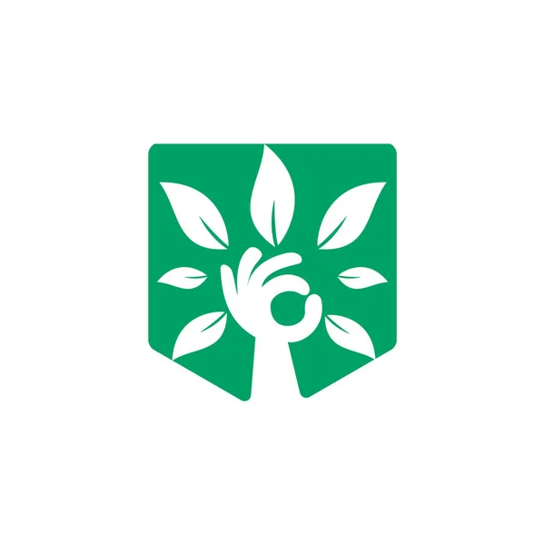 Kreatywny Zielony Projekt Logo Drzewa Strony Logo Produktów Naturalnych Ikona — Wektor stockowy
