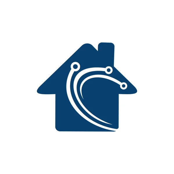 Шаблон Дизайну Векторного Логотипу Digital Home — стоковий вектор