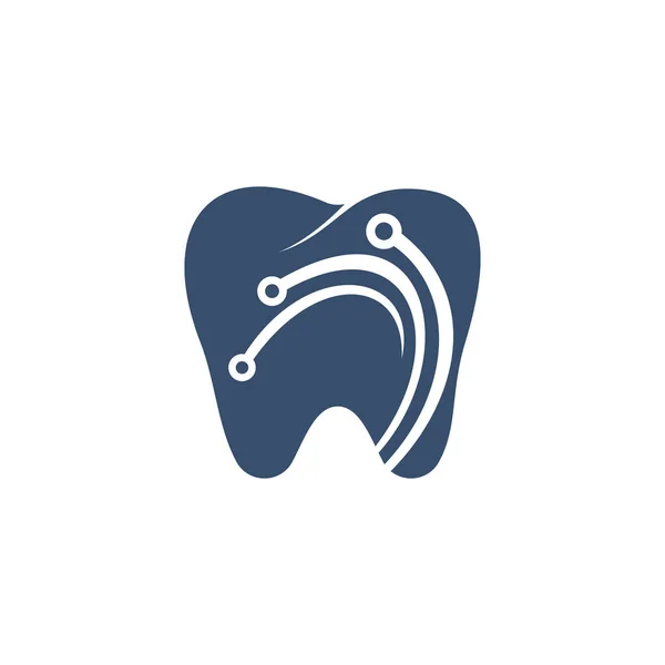 Diseño Del Logotipo Del Vector Tecnología Dental Plantilla Logotipo Reparación — Archivo Imágenes Vectoriales