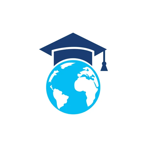 Wereld Onderwijs Logo Ontwerp Modern Onderwijs Logo Design Inspiratie — Stockvector