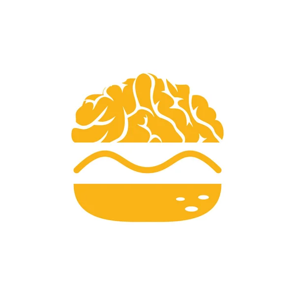 Шаблон Дизайна Вектор Брайна Дизайн Логотипа Кафе Fast Food — стоковый вектор