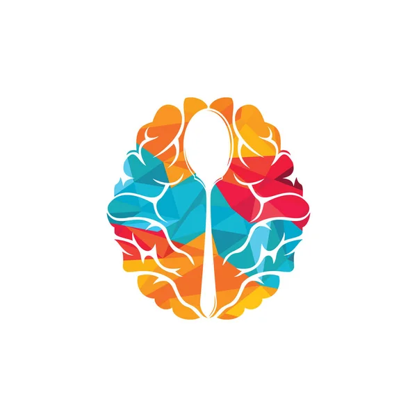 Σχεδιασμός Λογότυπου Φορέα Brain Food Μοντέλο Σχεδίασης Λογότυπου — Διανυσματικό Αρχείο