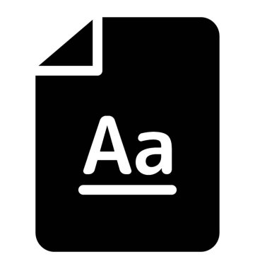 Glif kağıt simge vektör yazma 