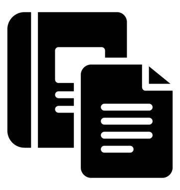 Kağıtları yazılı simge vektör 