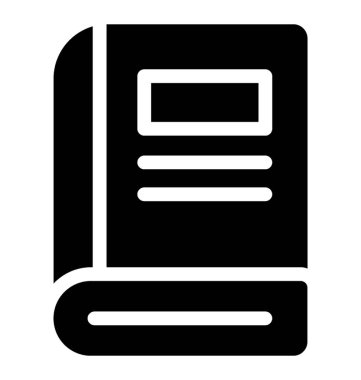 Katı kitap simge vektör