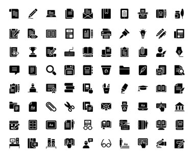 En iyi copywriting glif simgeler paketi için arıyorsanız, işte ne ihtiyaç ve keşfetmek yazma becerilerini. Bu 80 simgeler kümesi kolayca amedable bu nedenle, stili, arka plan ve rengini de değiştirebilirsiniz. Senin bu set yakala ve c yapmak