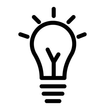 Fikir simge vektör içinde içini kaplamak çizmek 