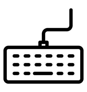 Klavye simge vektör, giriş aygıtı 