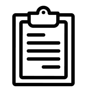 Pano simgesi vektörü, yazı tahtası 