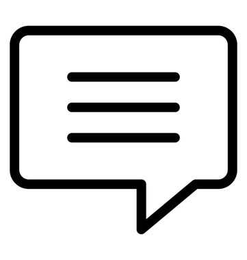 Sohbet hattı simge vektör 