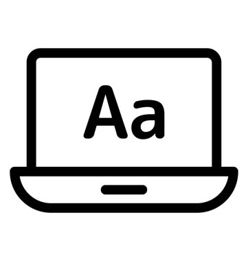 online çizgi simge vektör yazma 