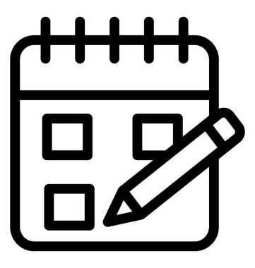 Takvim simge vektör, zamanlama 