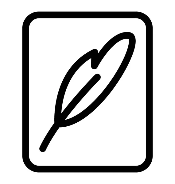 Escribir Vector Icono Papel — Vector de stock