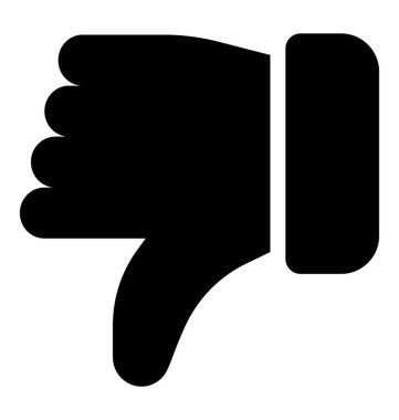 Katı antipati simge vektör