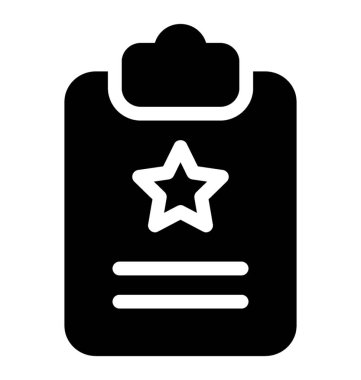 En sevdiğim görev listesi simge vektör