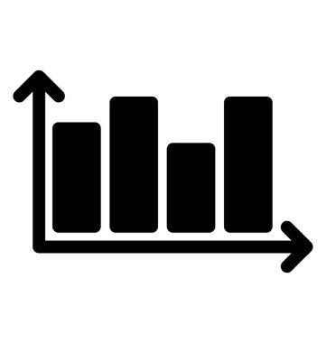 Çubuk grafik simge vektör analiz değerlendirme,