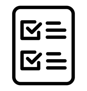 Denetim listesi simgesini, çizgili Tema