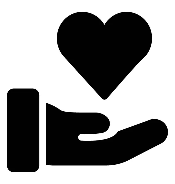Charity Icon Vector Favourite Symbol — Stock Vector
