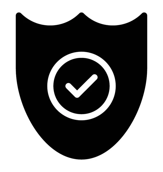 Forma Que Muestra Vector Icono Escudo Antivirus — Vector de stock