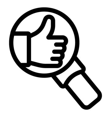 hattı arama simge vektör gibi