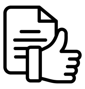 Simge vektör gibi belge