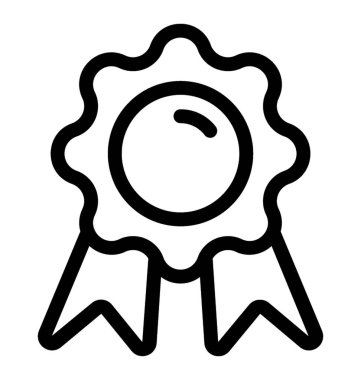 Rozet simge vektör, kumaş rozeti