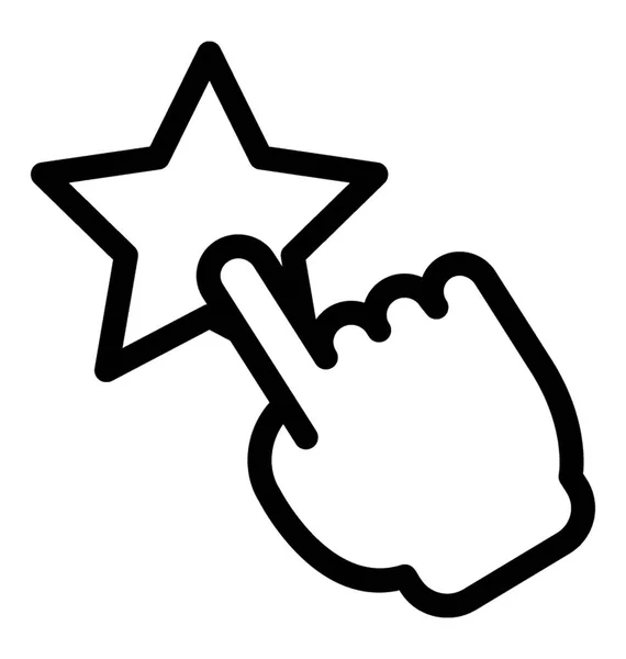 Finger Touch Symbol Vektor Bewertungssymbol — Stockvektor