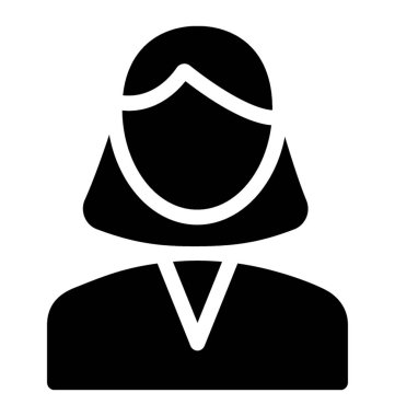 kadın girişimci simge, simge stil vektör