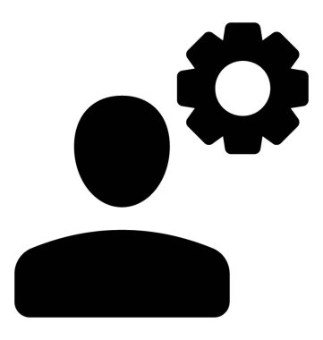 Glif iş Yöneticisi simge vektör