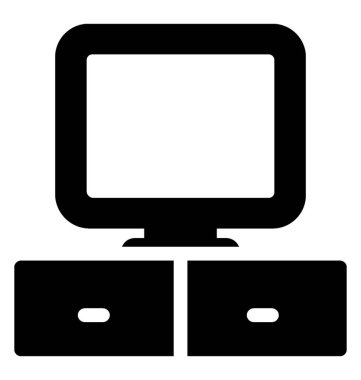 Ekran simge vektör yol açtı